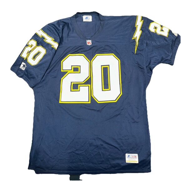 Vtg Pro Starter Natrone Means San Diego Chargers NFL Jersey Men's Sz 48/L 1995